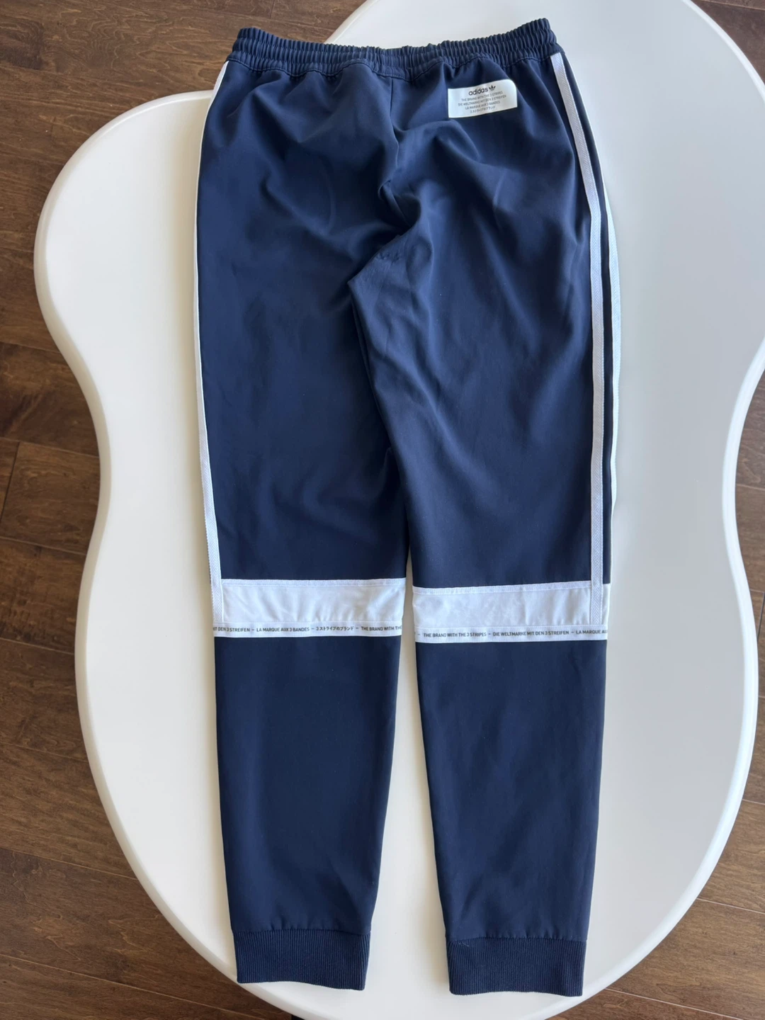 Adidas Navy Track Pants - Size S - photo 2