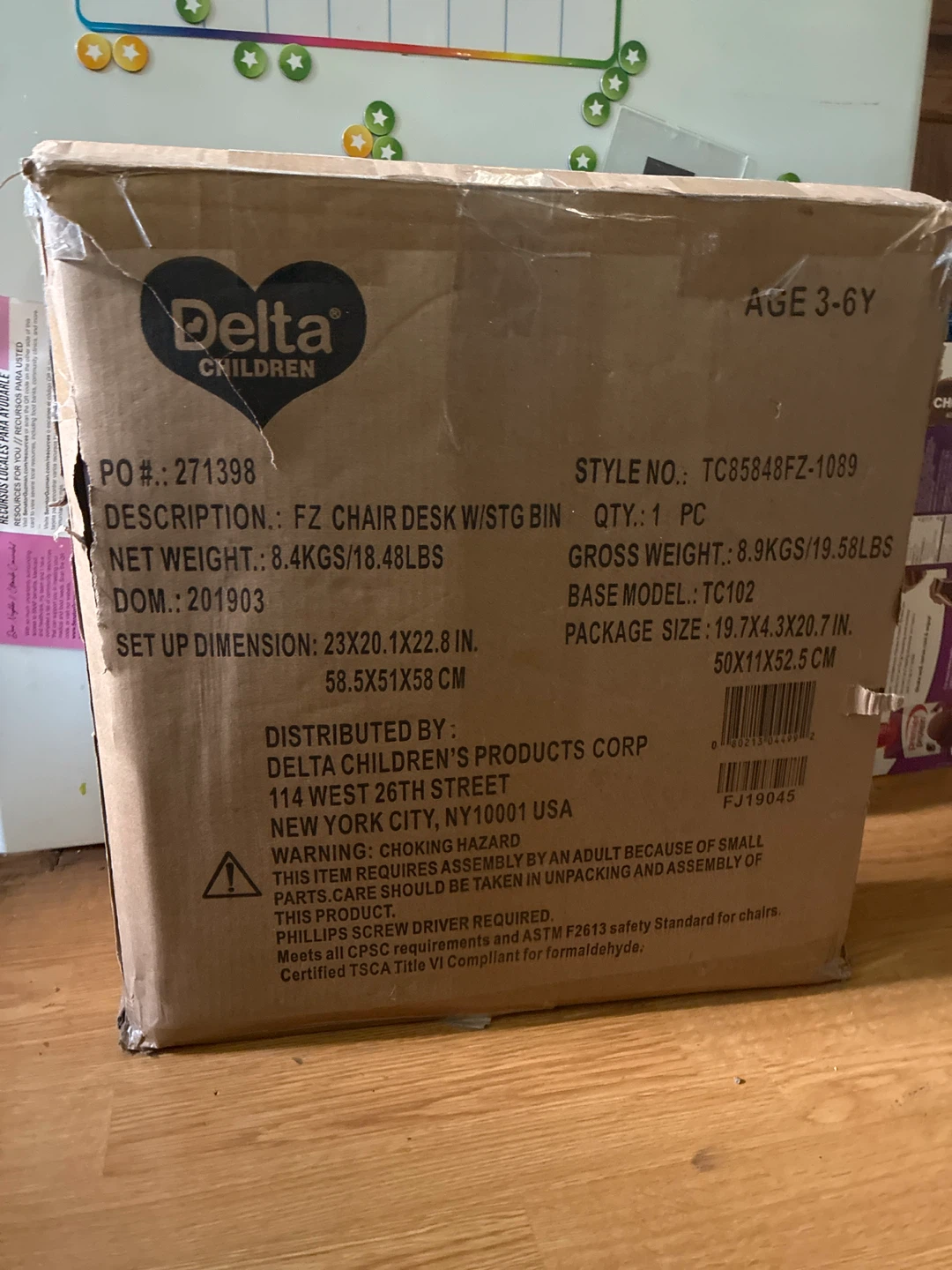 Delta Children FZ Chair Desk with Storage Bin
