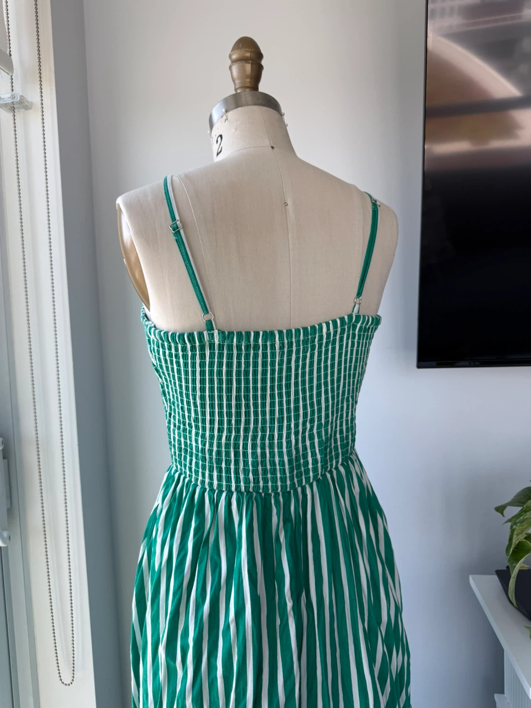 Japna Striped Smocked Sundress with Pockets size small - photo 3