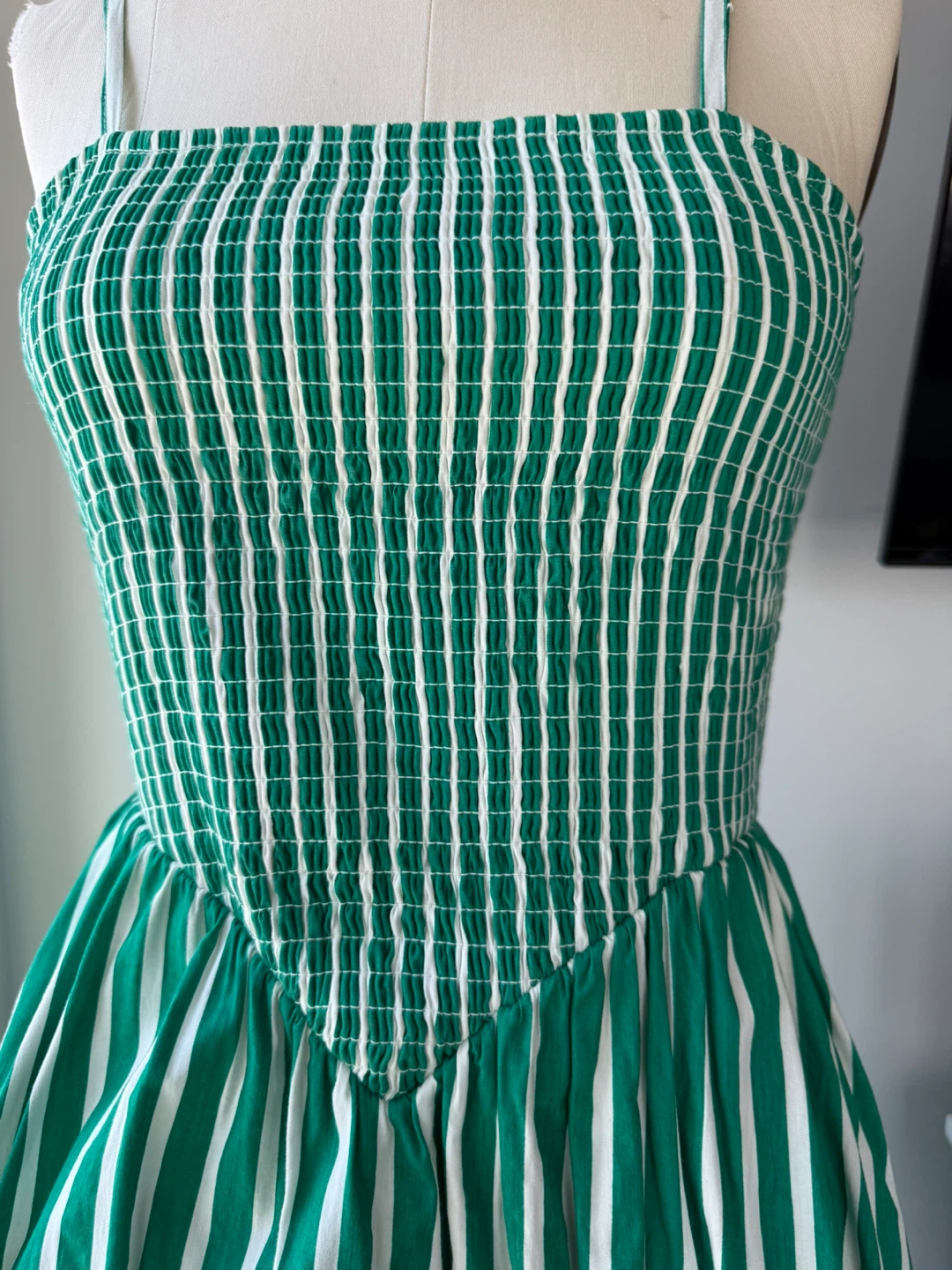 Japna Striped Smocked Sundress with Pockets size small - photo 2