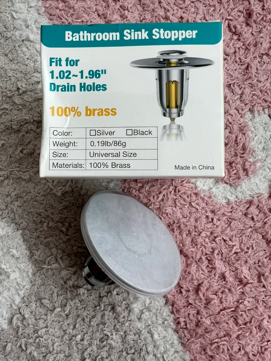 Bathroom Sink Stopper for 1.02-1.96" Drain Holes - photo 2