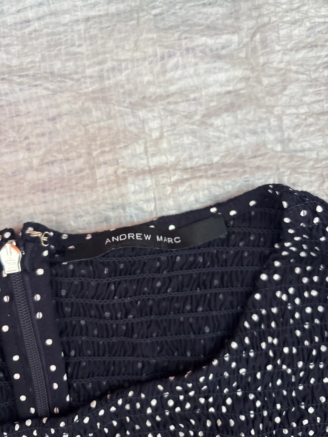 NWOT Andrew Marc Polka Dot Jumpsuit Size L/G - photo 2