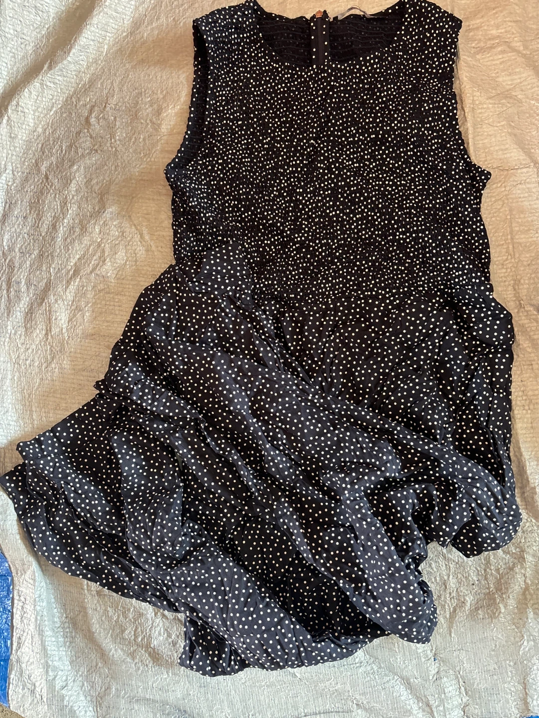 NWOT Andrew Marc Polka Dot Jumpsuit Size L/G