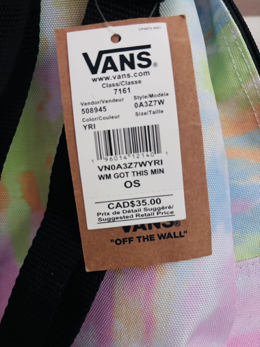 Vans "Off The Wall" Tie-Dye Mini Backpack OS - photo 3