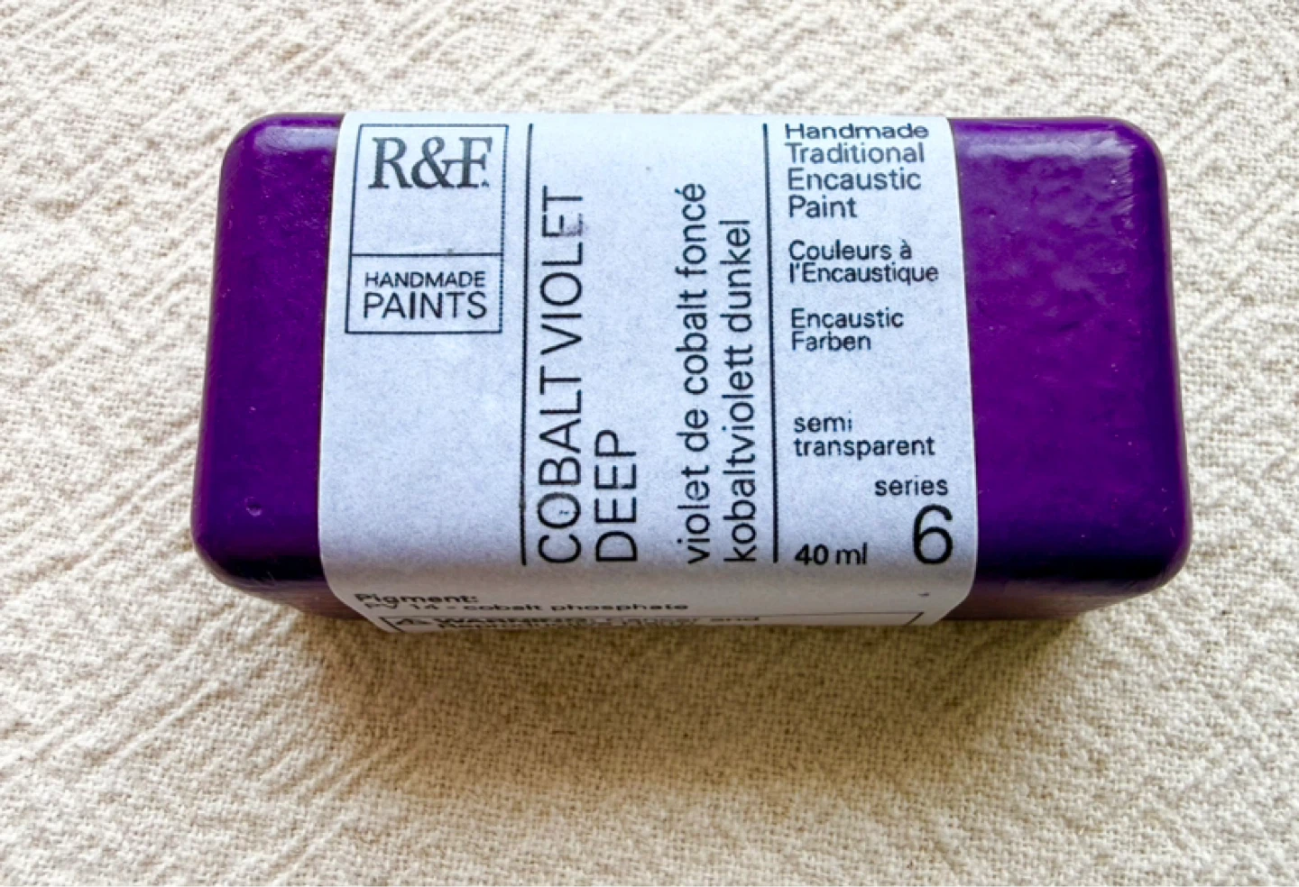 R&F Professional Encaustic Wax Paint - Cobalt Violet Deep - photo 3