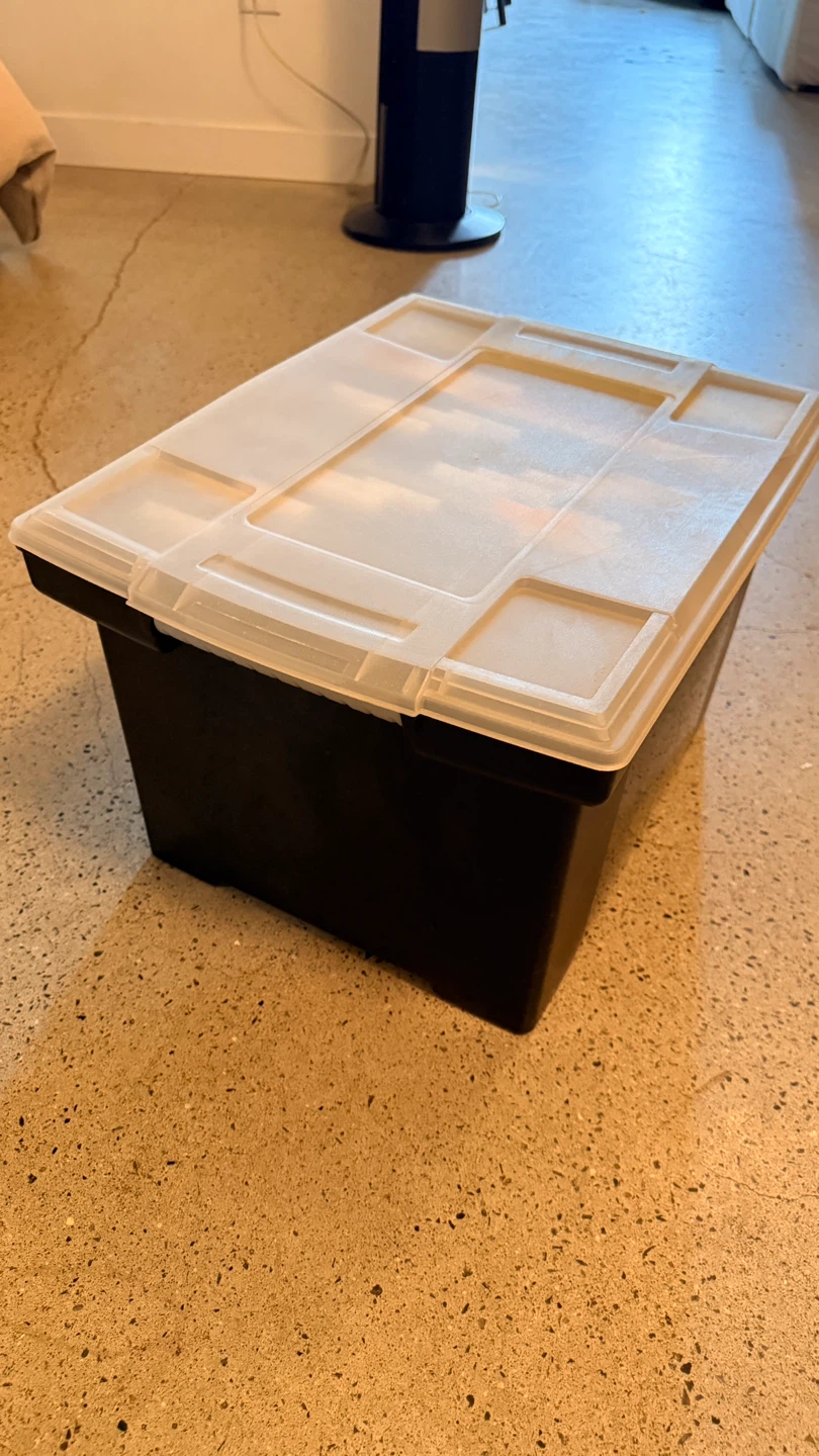 Filing Bin with Hanging Folders