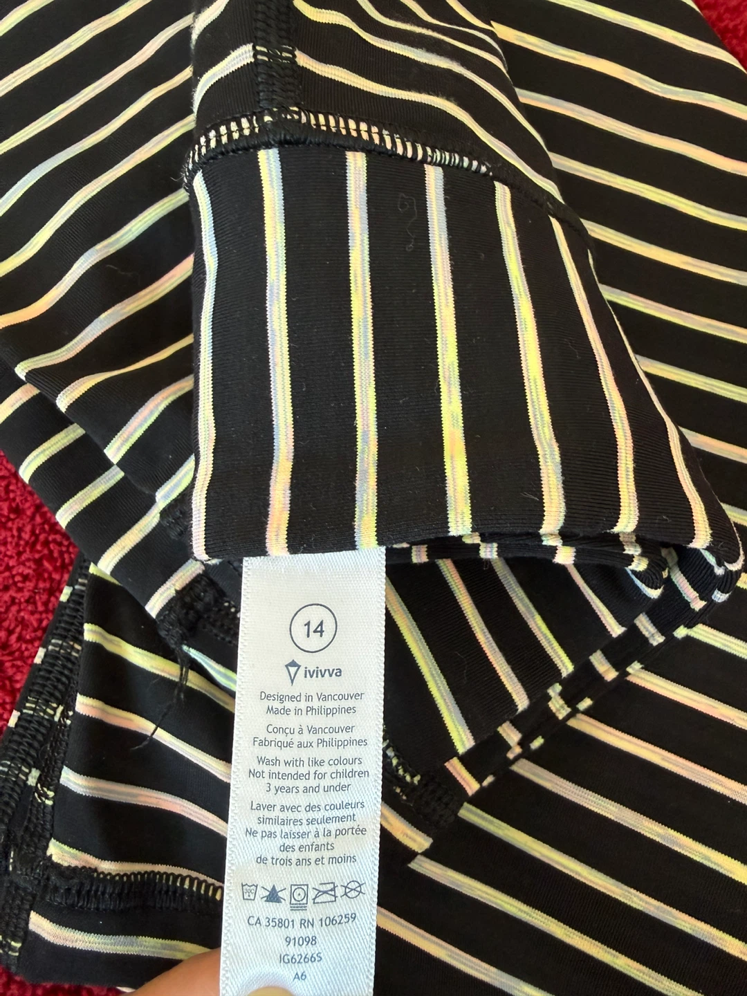 Ivivva “Girl" Leggings Size 14 - photo 2