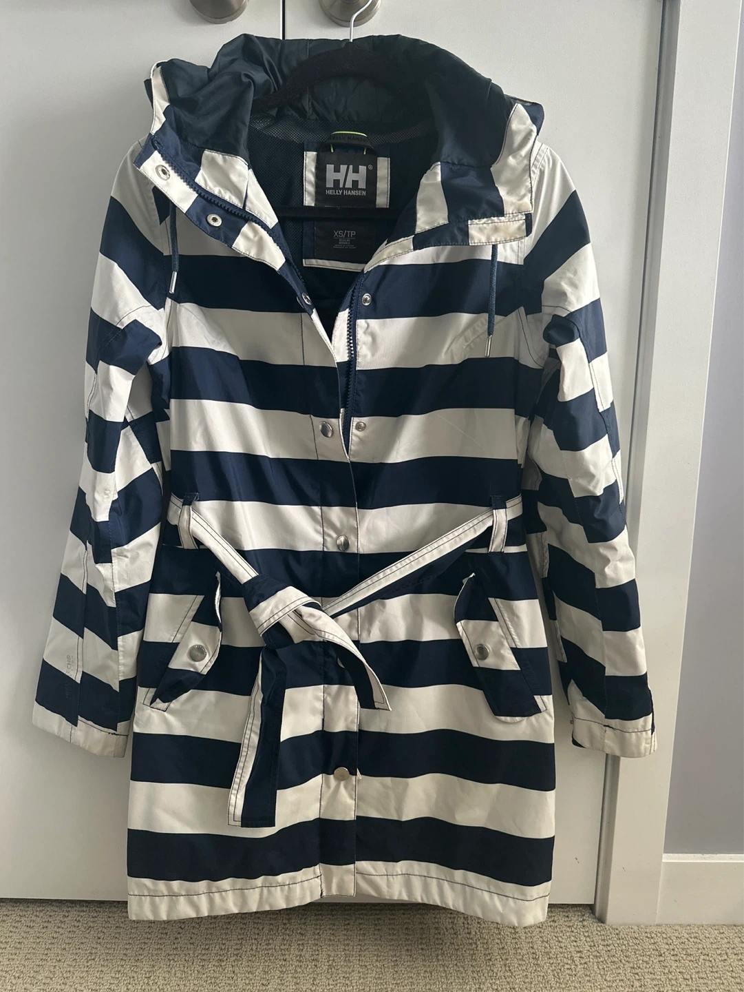 Helly Hansen Striped Rain Jacket XS/TP