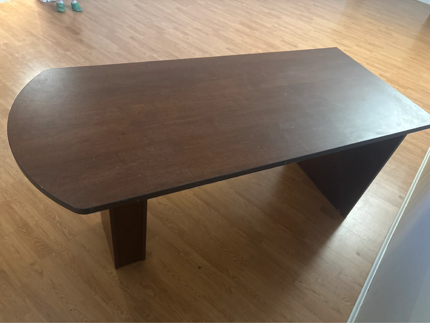 Dark Brown Laminate Desk - photo 2