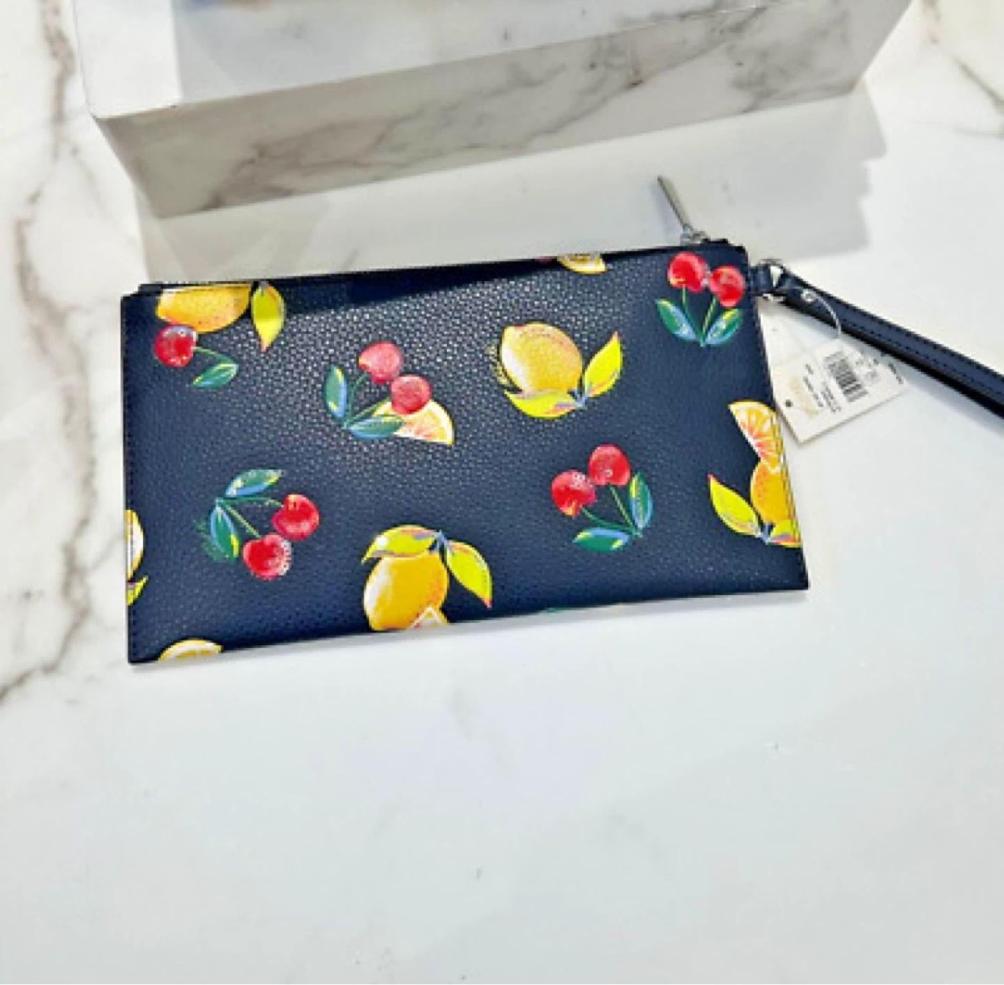 Michael Kors Wristlet with Cherry and Lemon Print
