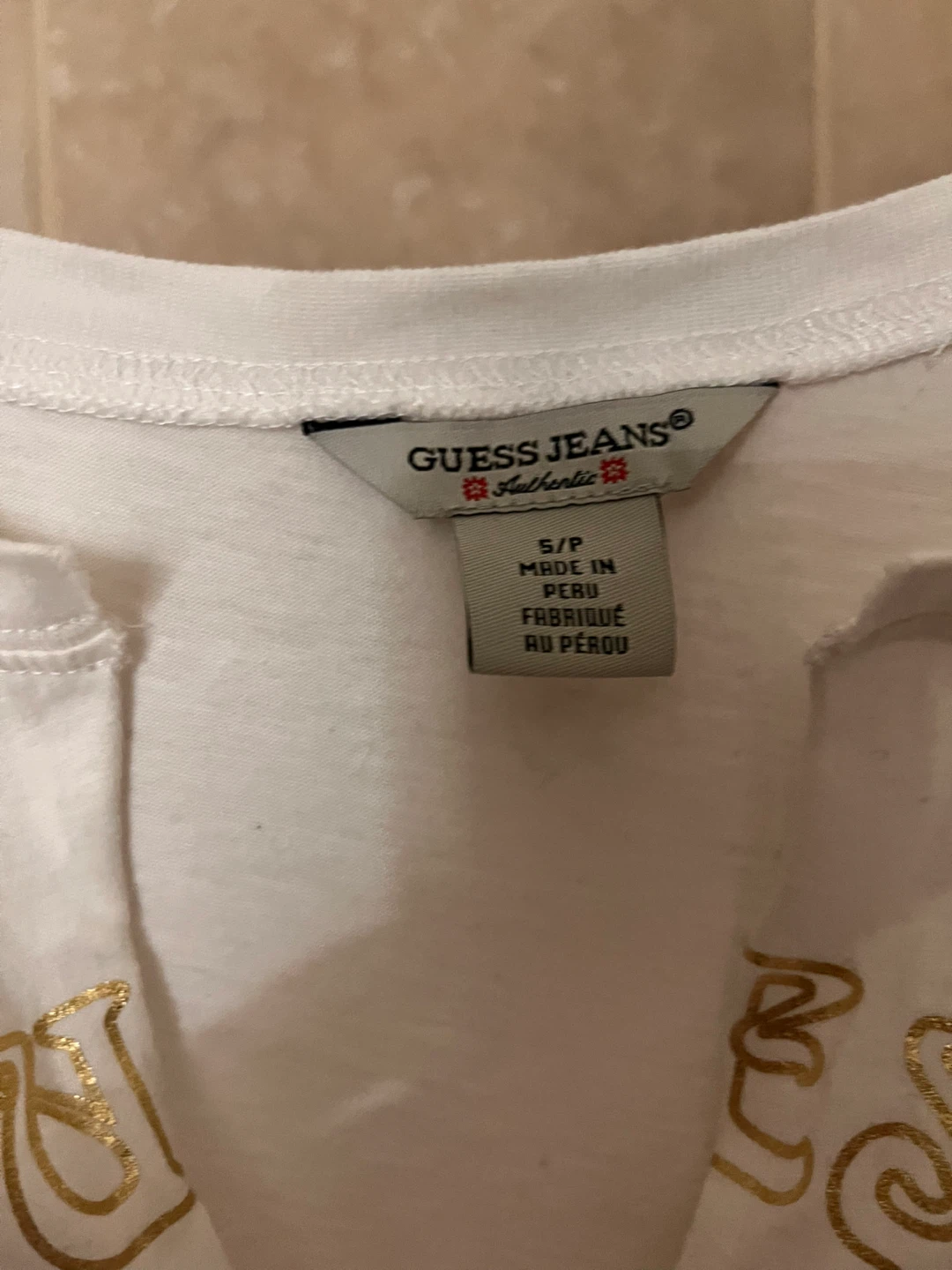 Guess Jeans White S/P T-Shirt - photo 2