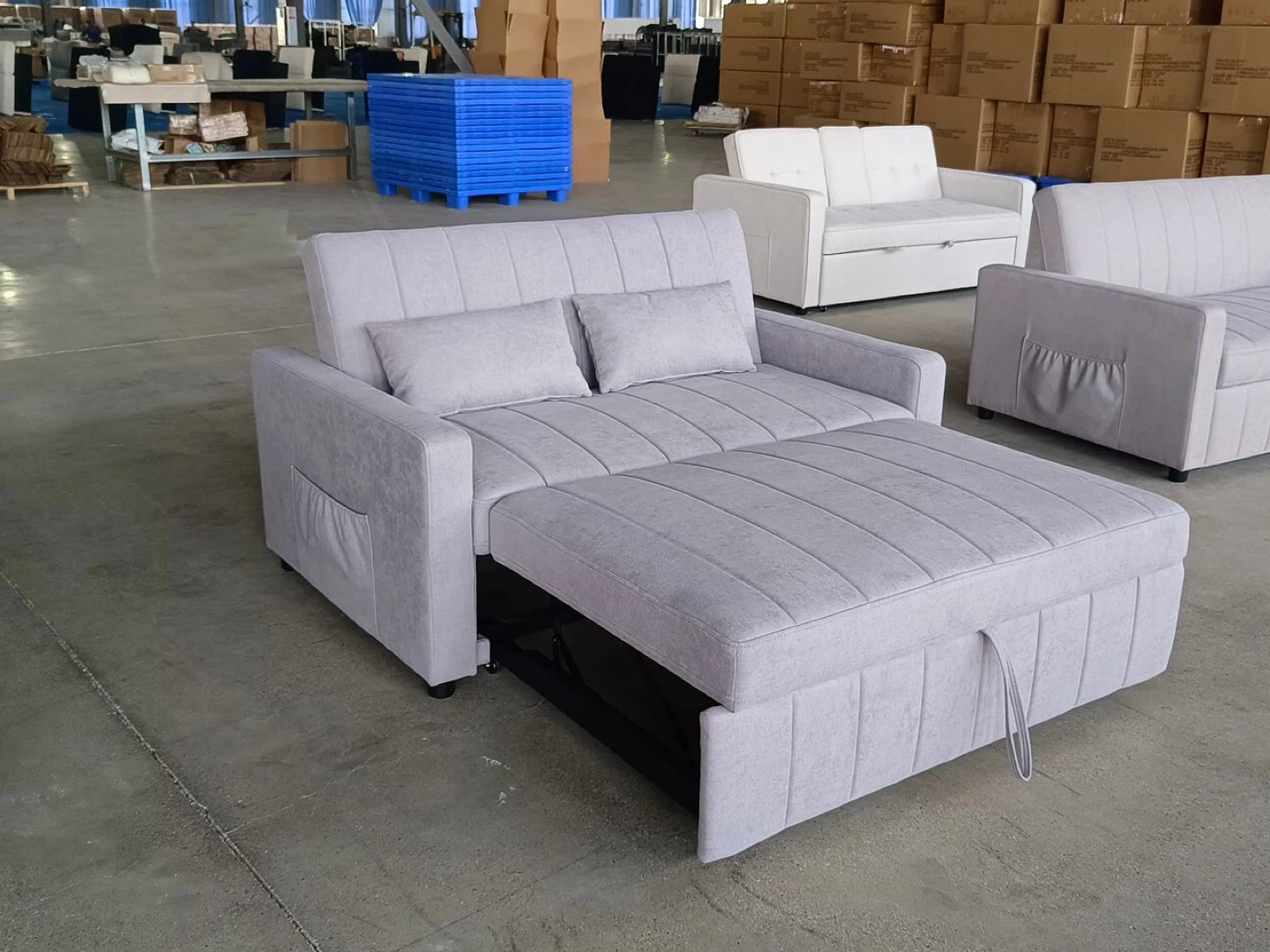Grey Convertible loveseat bed - photo 5