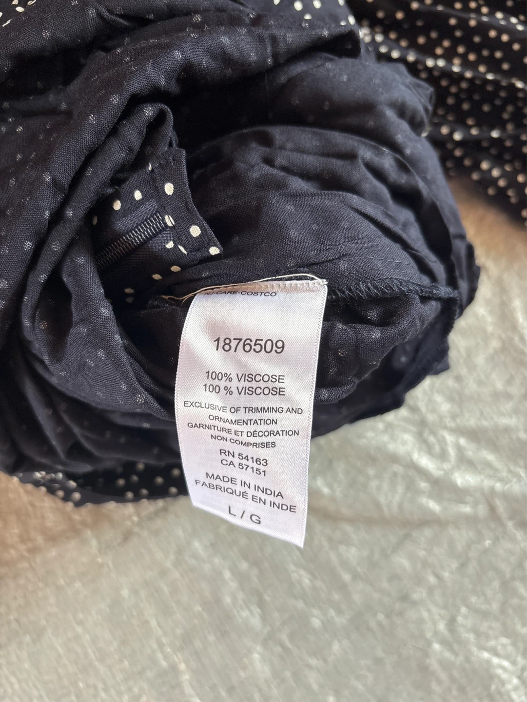 NWOT Andrew Marc Polka Dot Jumpsuit Size L/G - photo 4