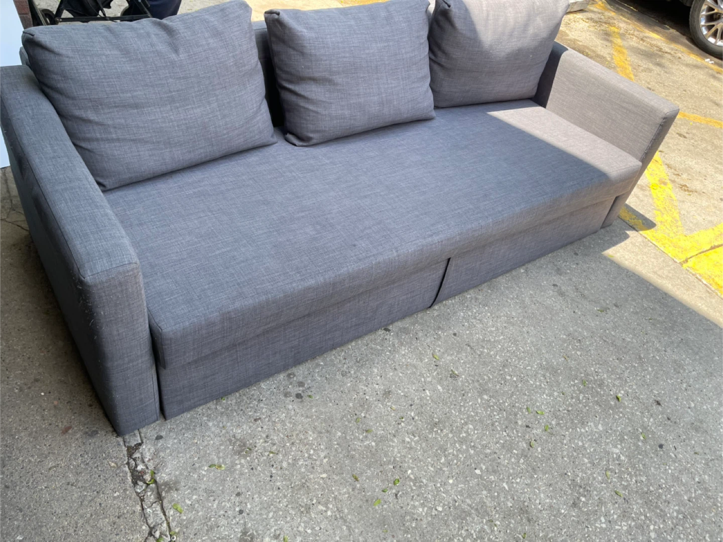 Grey Sofa Bed with Storage