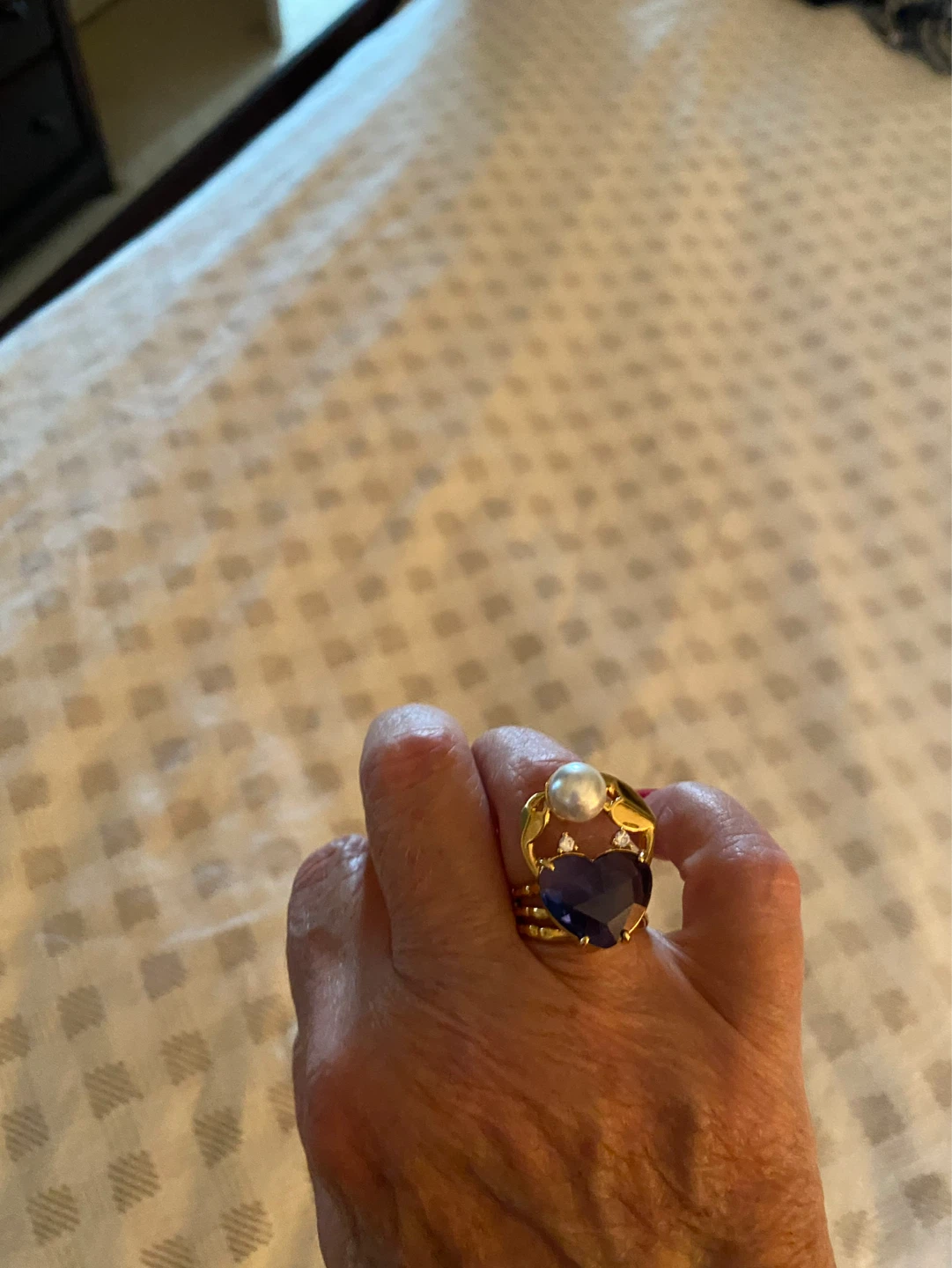 Kate Spade "Claws Out" Ring - Blue Multi, Size 8