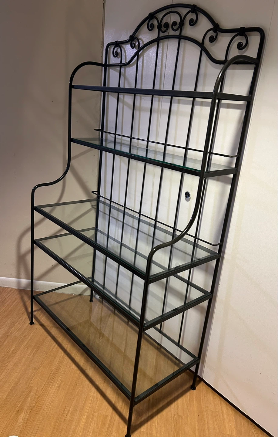 Baker's Rack with Glass Shelves