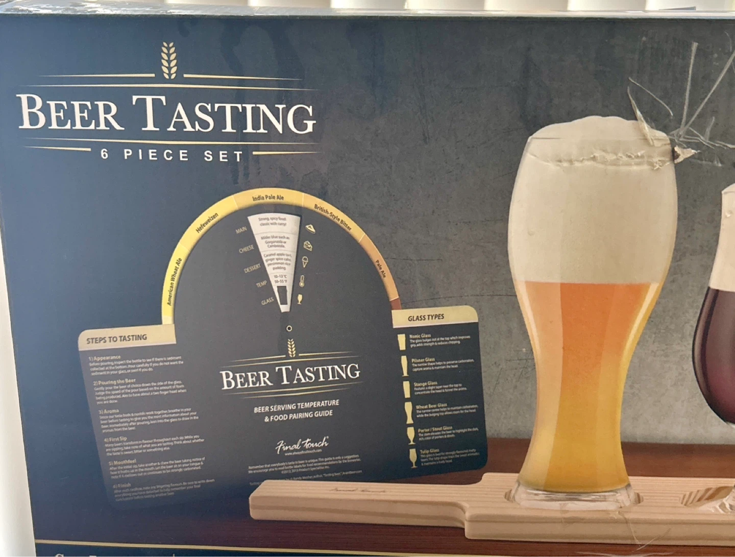 BEER  Tasting 6 Piece Set with Paddle - photo 2