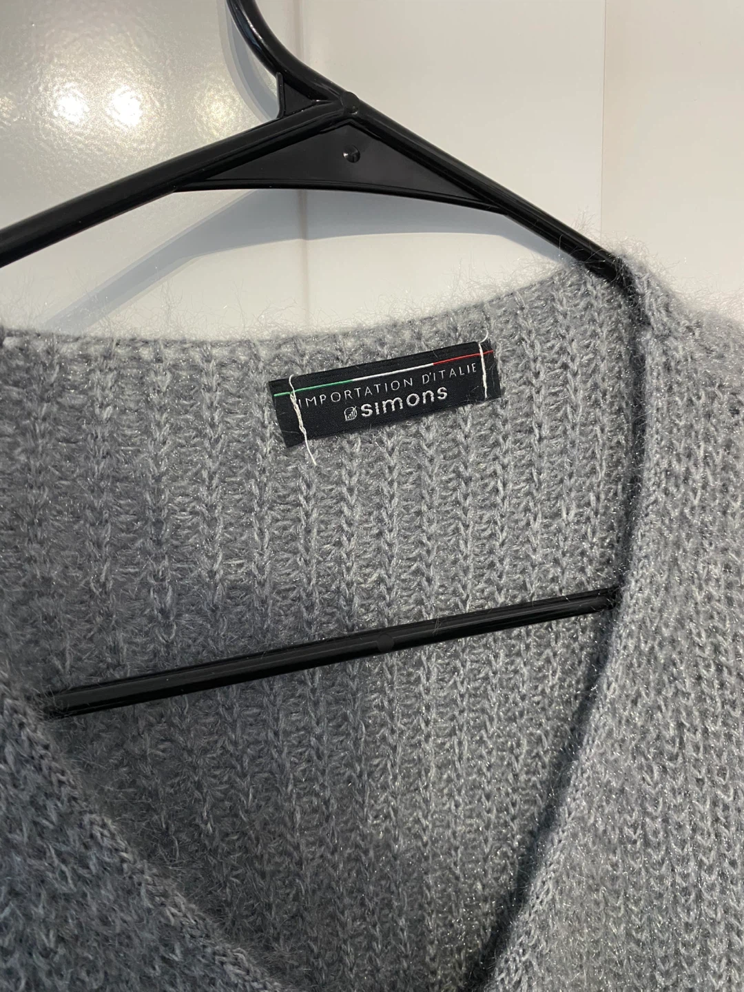 Grey/Silver Simons Knit Vest size S/M - photo 2