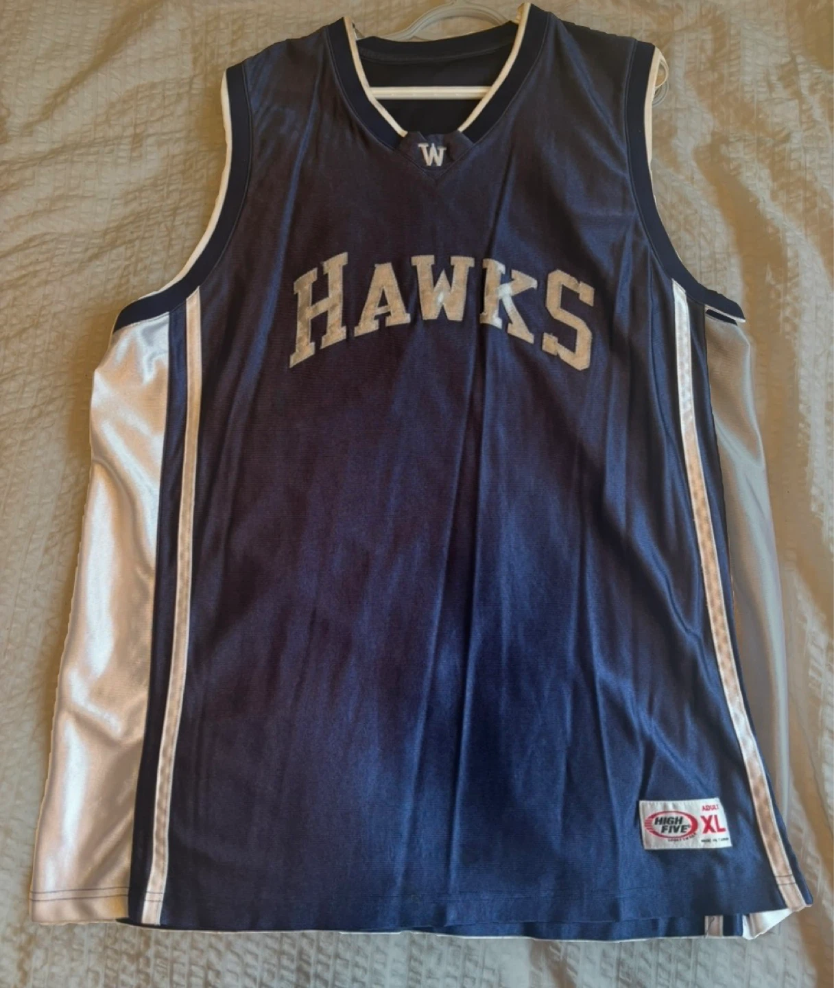 High Five Hawks Basketball Jersey XL