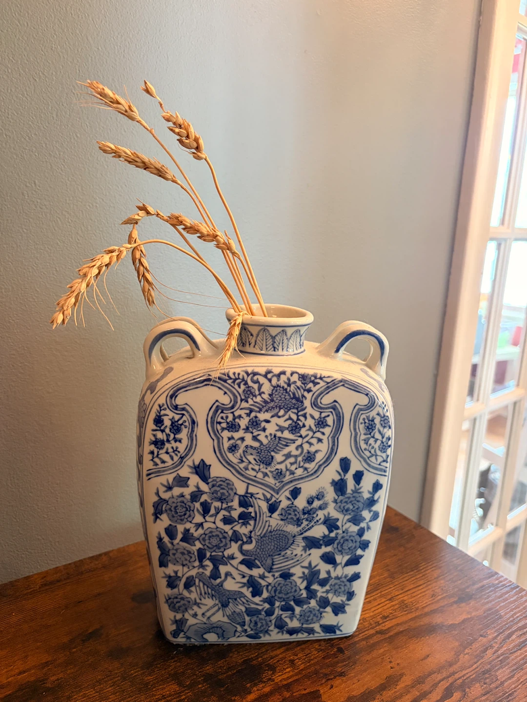 Blue and White Decorative Vase - Antique