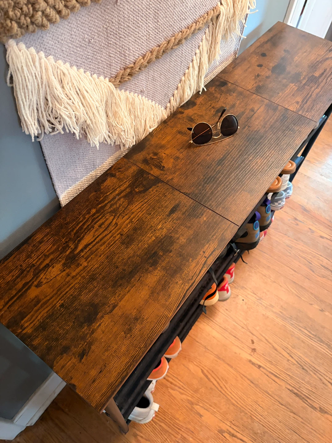 Industrial Style 5-Tier Shoe Rack - photo 2