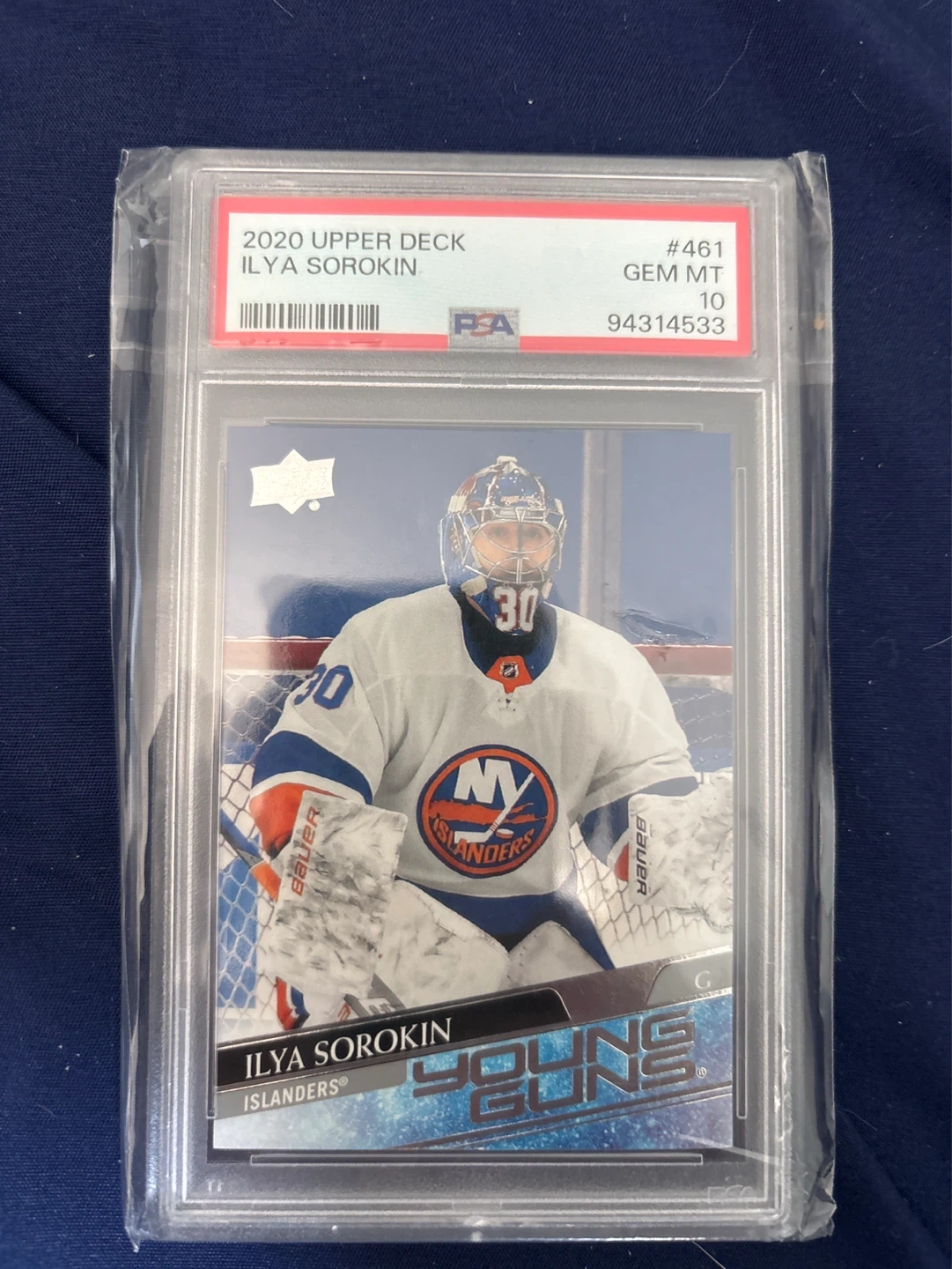 Ilya Sorokin Young Guns Rookie PSA 10