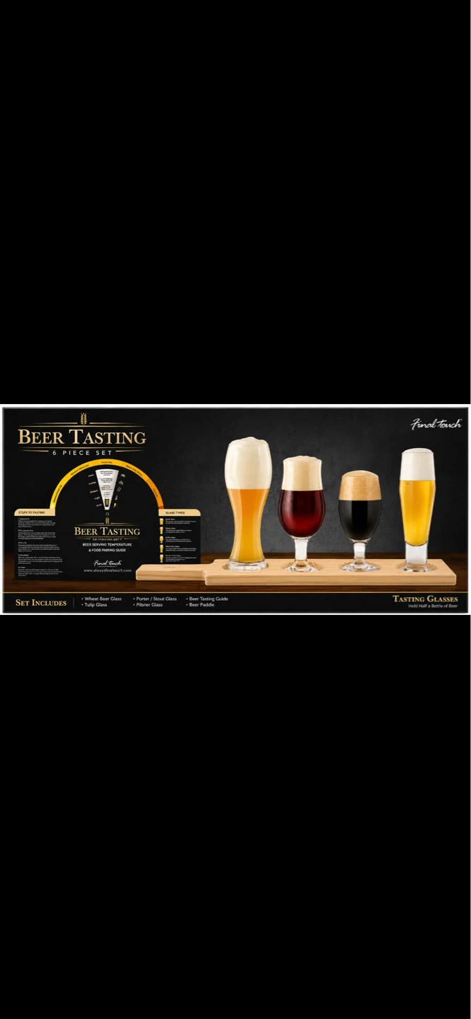 BEER  Tasting 6 Piece Set with Paddle - photo 4