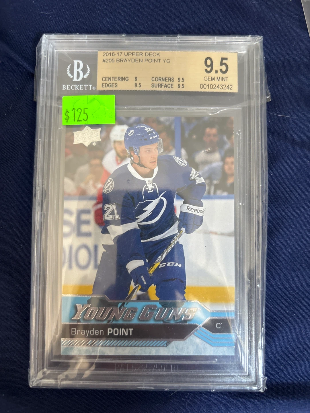 Brayden Point YG Hockey Card