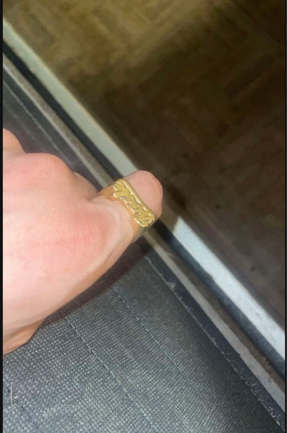 Genuine 14k solid gold name ring - photo 3