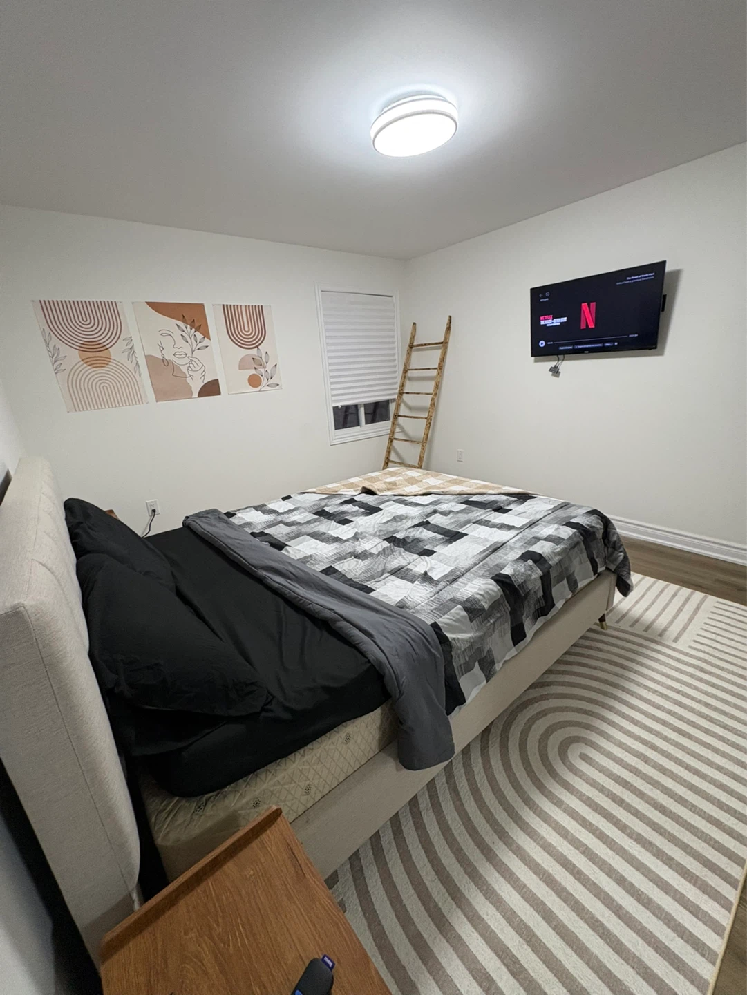 Brand new master bedroom with ensuite bathroom upper level