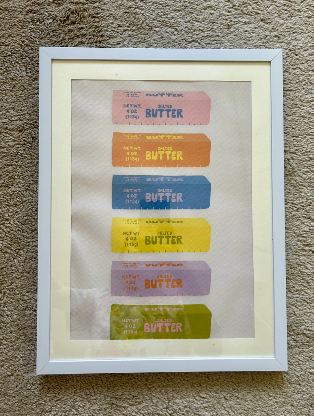 Framed Art Print - Stack of Butter Sticks