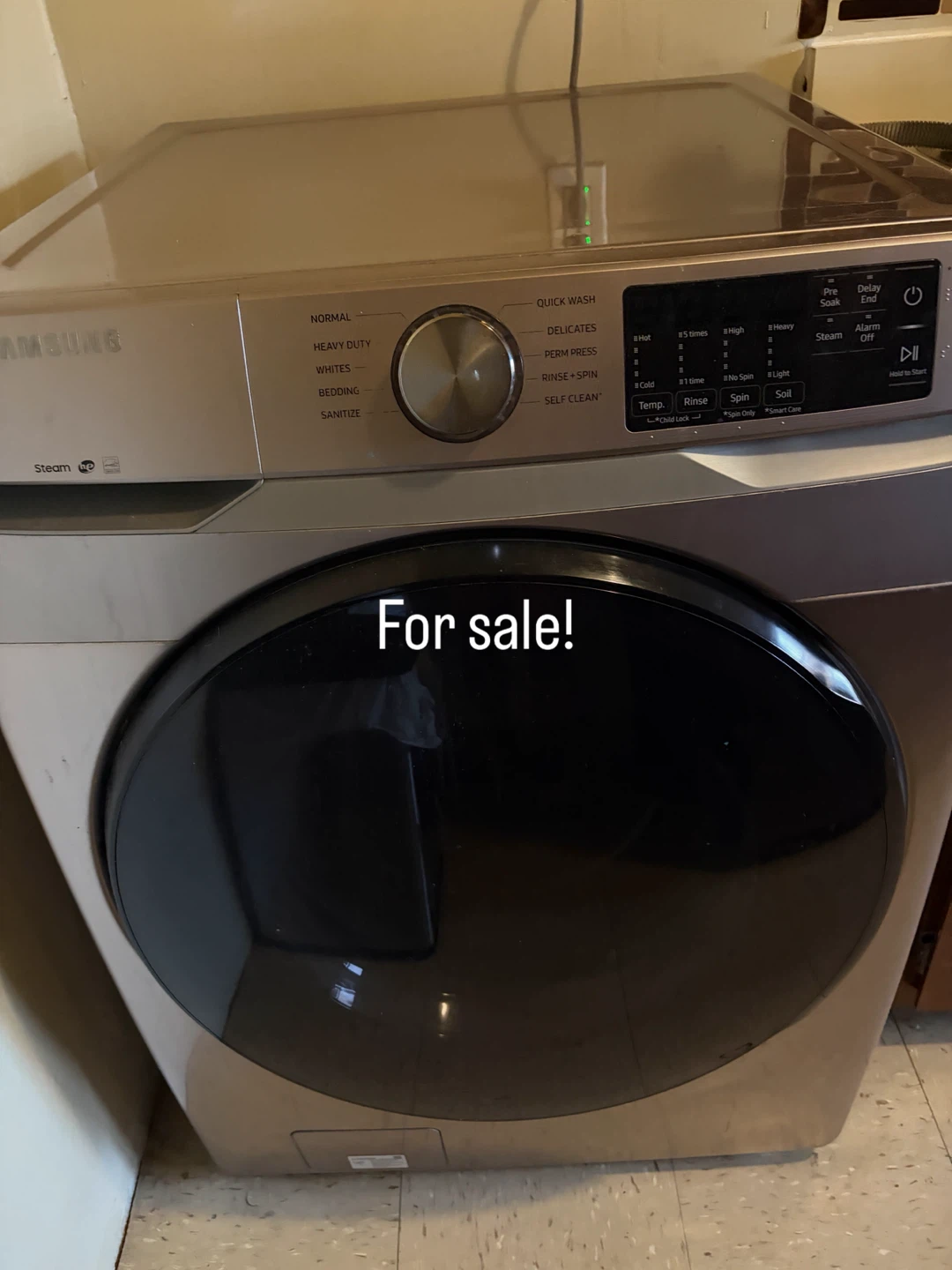 Samsung Washing Machine with Steam