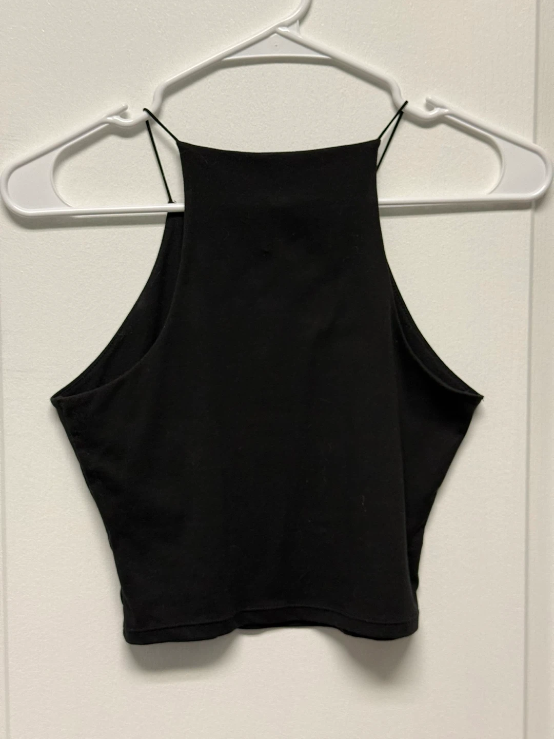 Gaze Black Cropped Tank Top XS - photo 2