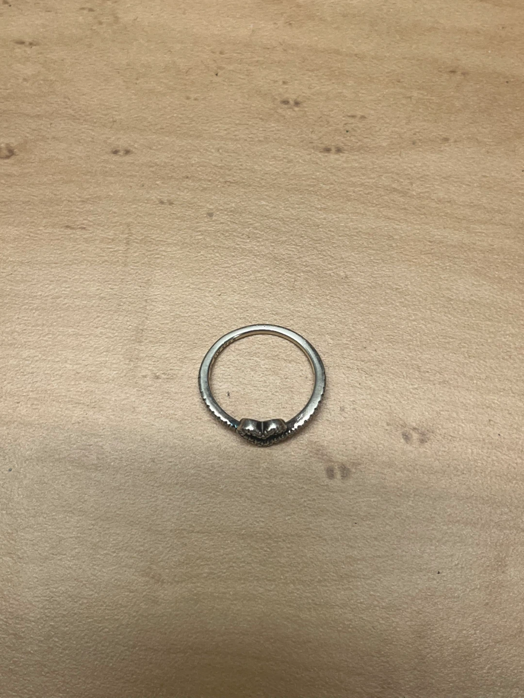 Pandora Sparkling Wishbone Heart Ring - photo 4