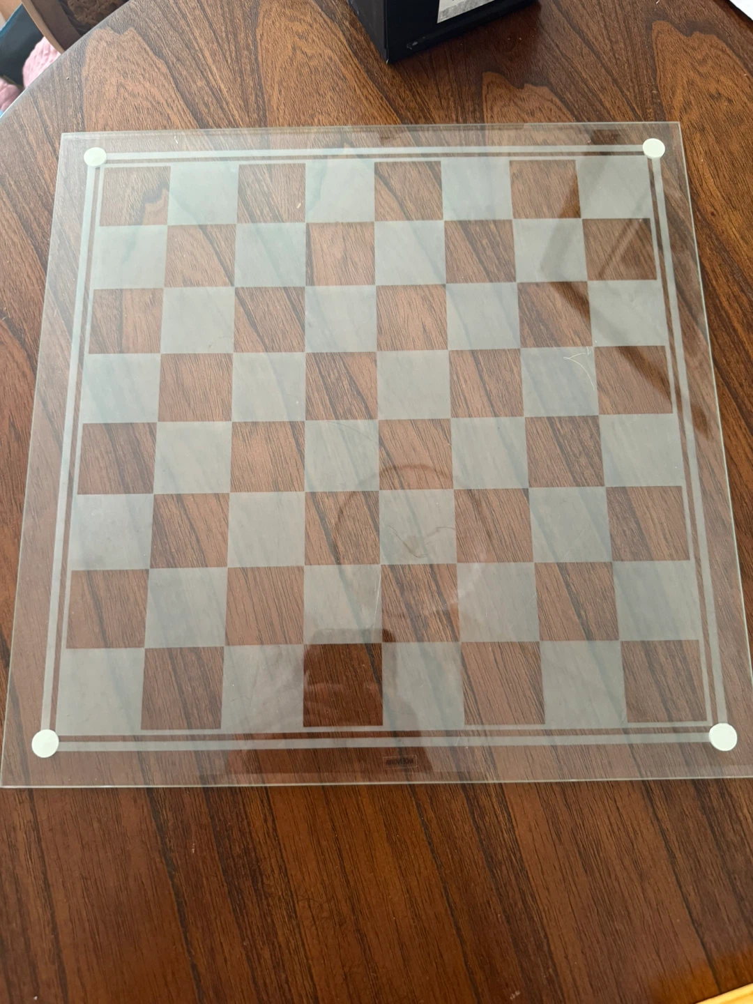 Glass Chess Set with Board