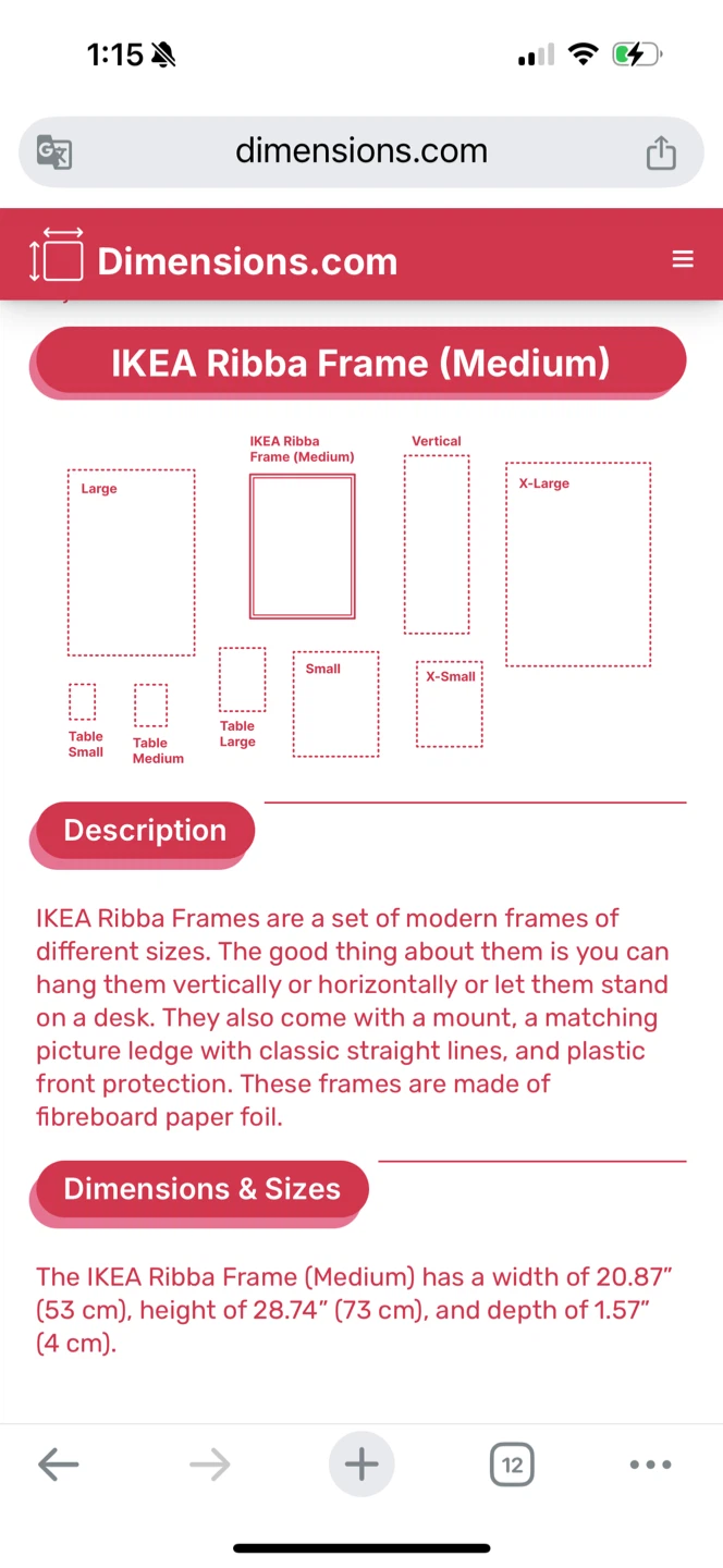 IKEA RIBBA Frame - Medium, Natural Wood - photo 4