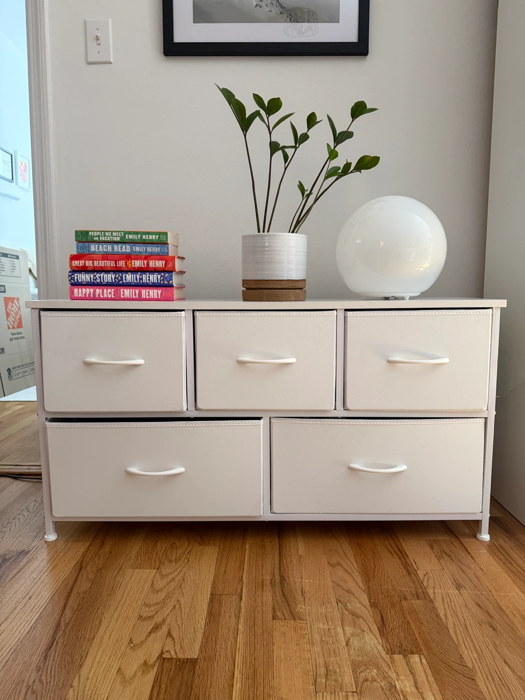 White 5-Drawer Dresser - photo 2