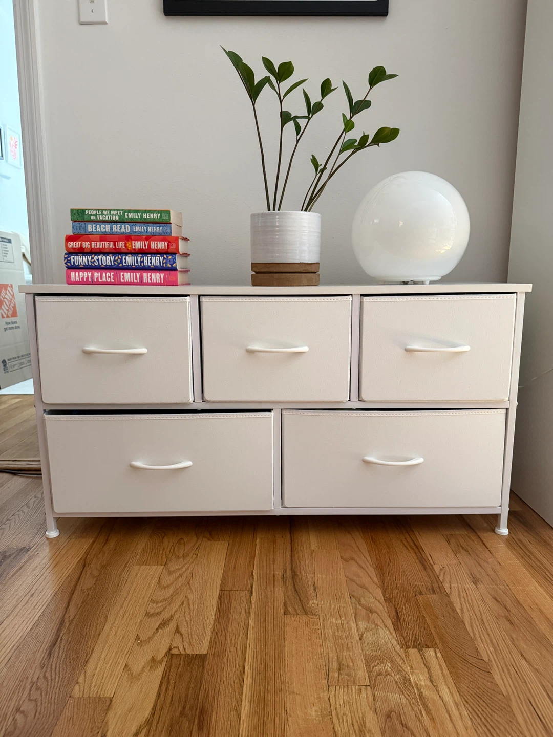 White 5-Drawer Dresser