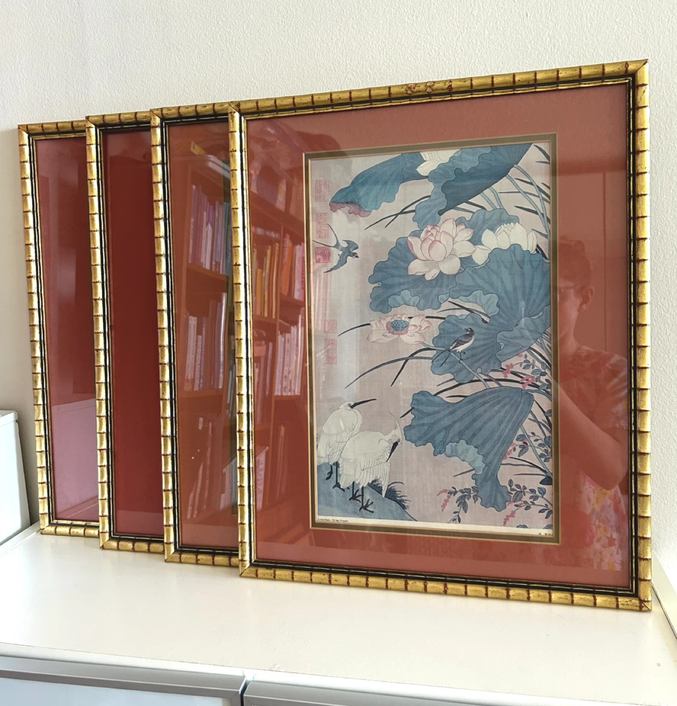 Four Chinese Art Prints - framed
