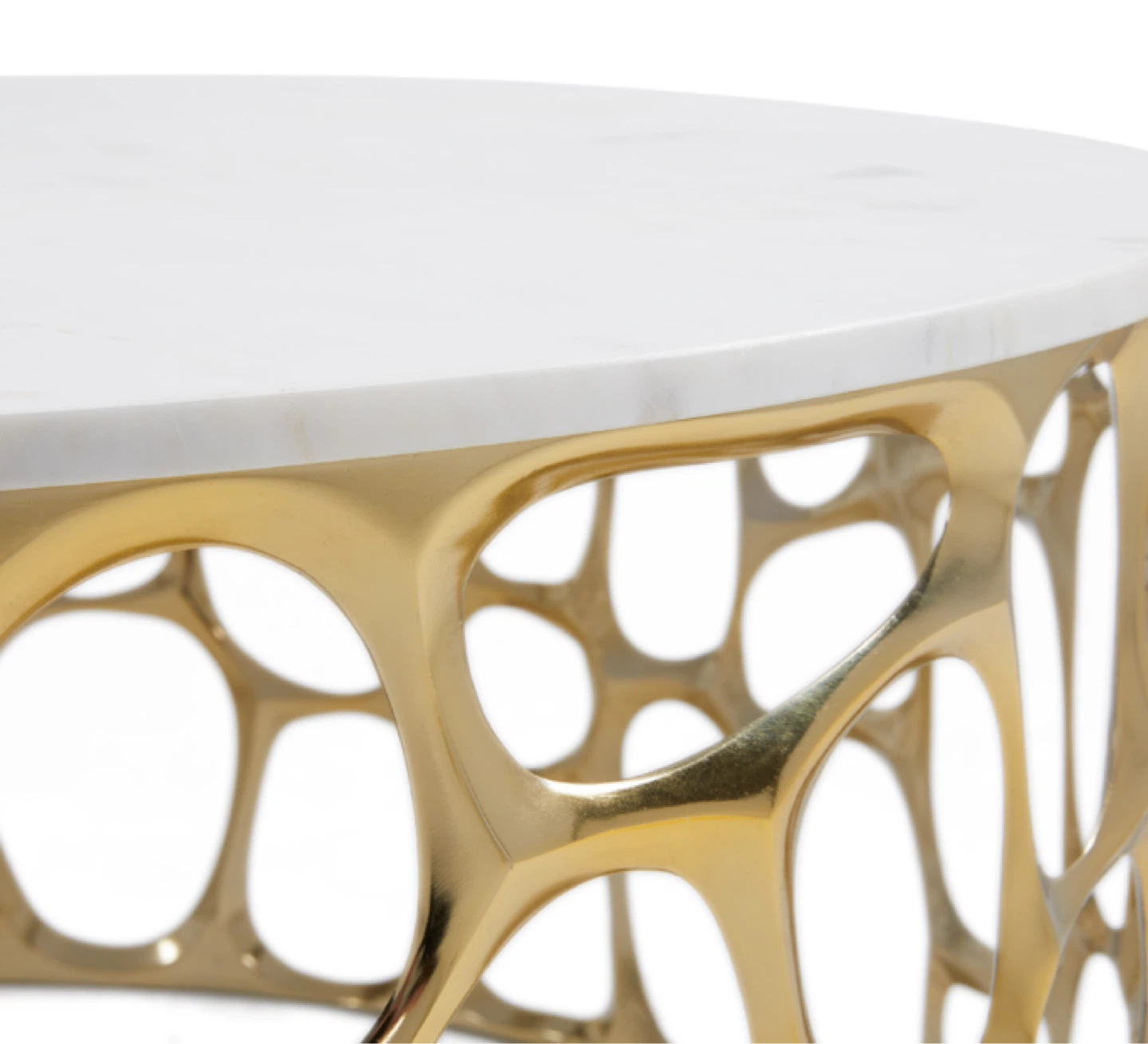 Mario Gold Coffee Table with Marble Top - photo 3