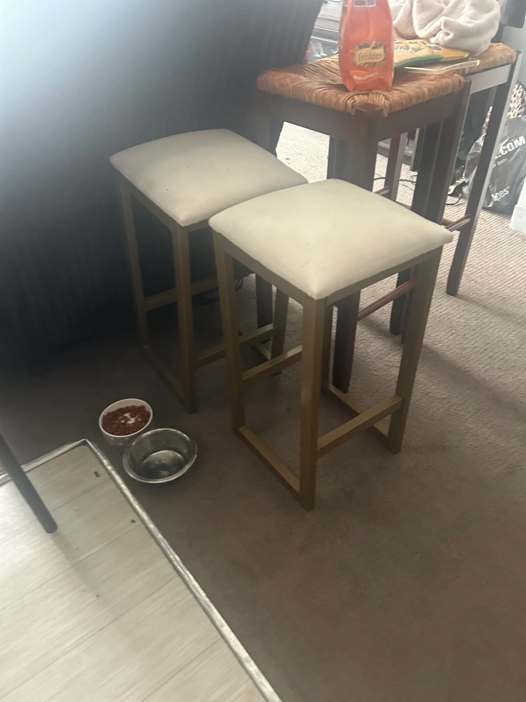 Bar Stool Set with Padded Seat - photo 2