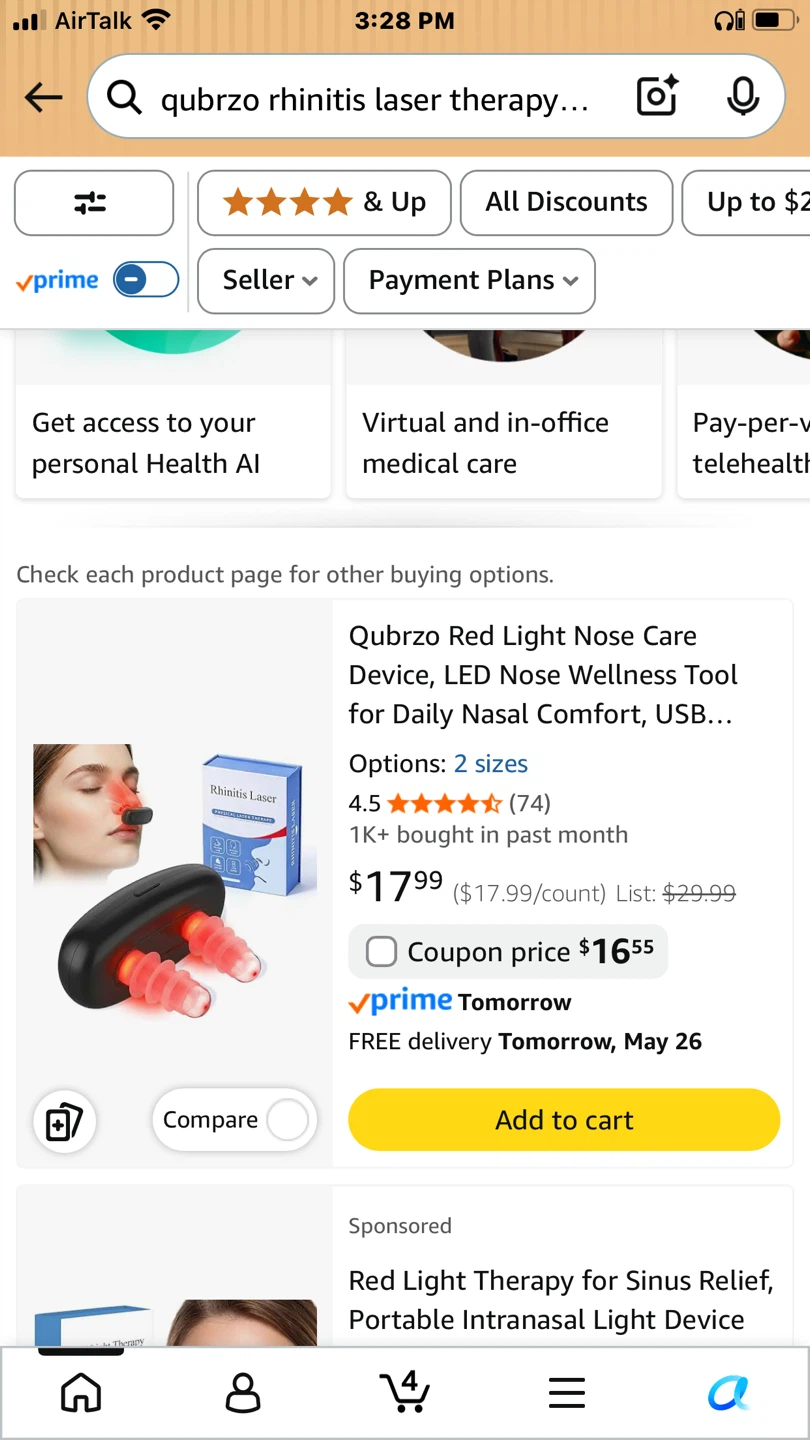 Qubrzo Red Light Nose Care Device - photo 4