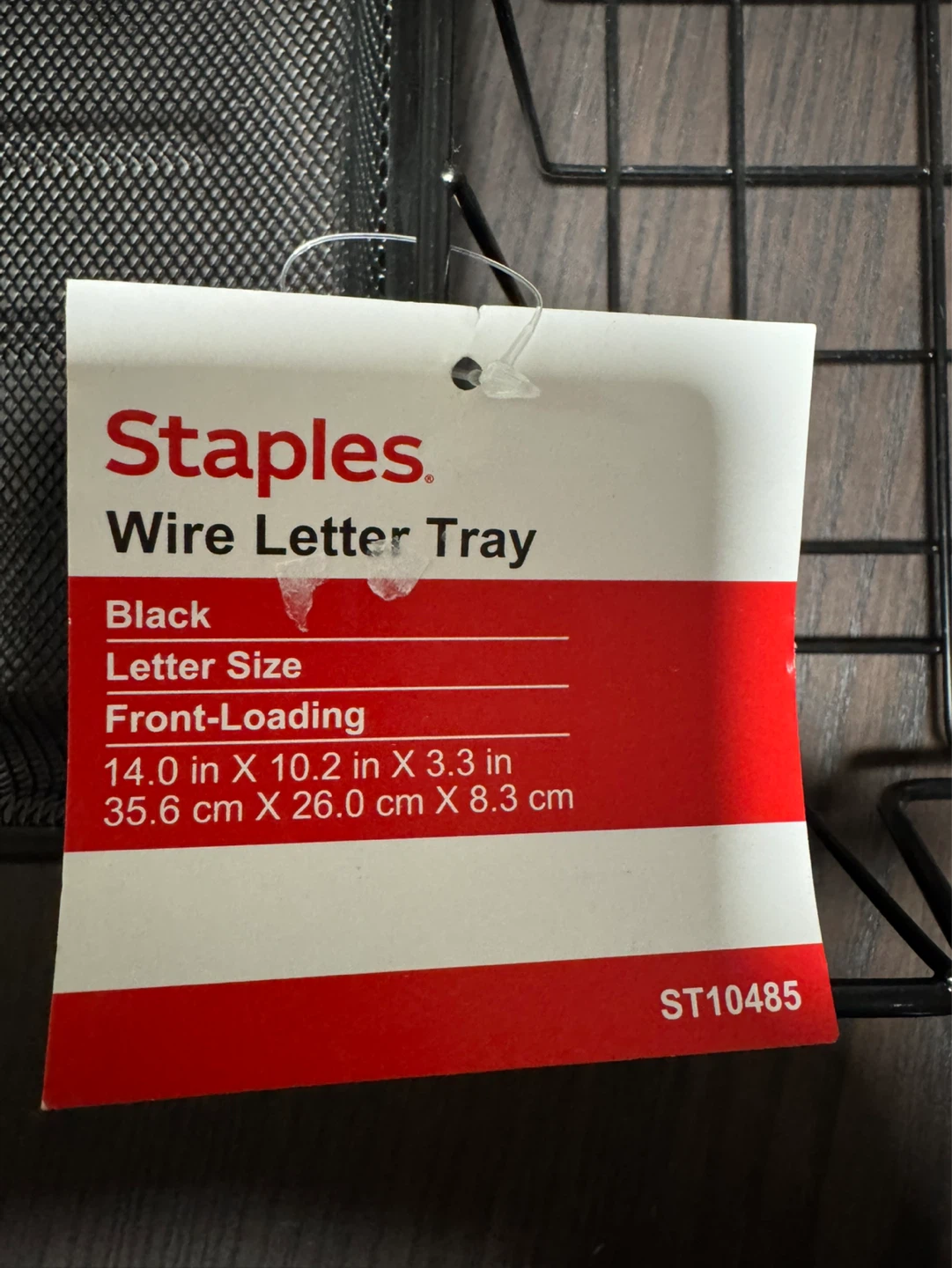Staples Wire Letter Tray - Black - photo 2