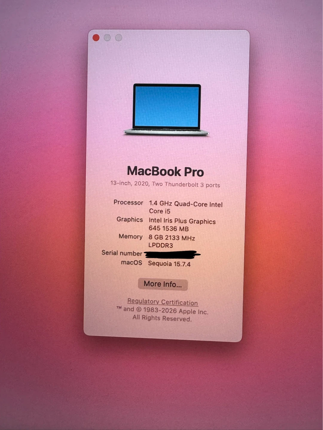 Apple MacBook Pro 13-inch, 2020, M1 Chip - photo 4