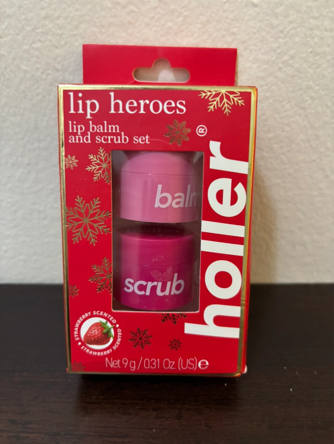 NEW Holler Lip Heroes Lip Balm and Scrub Set