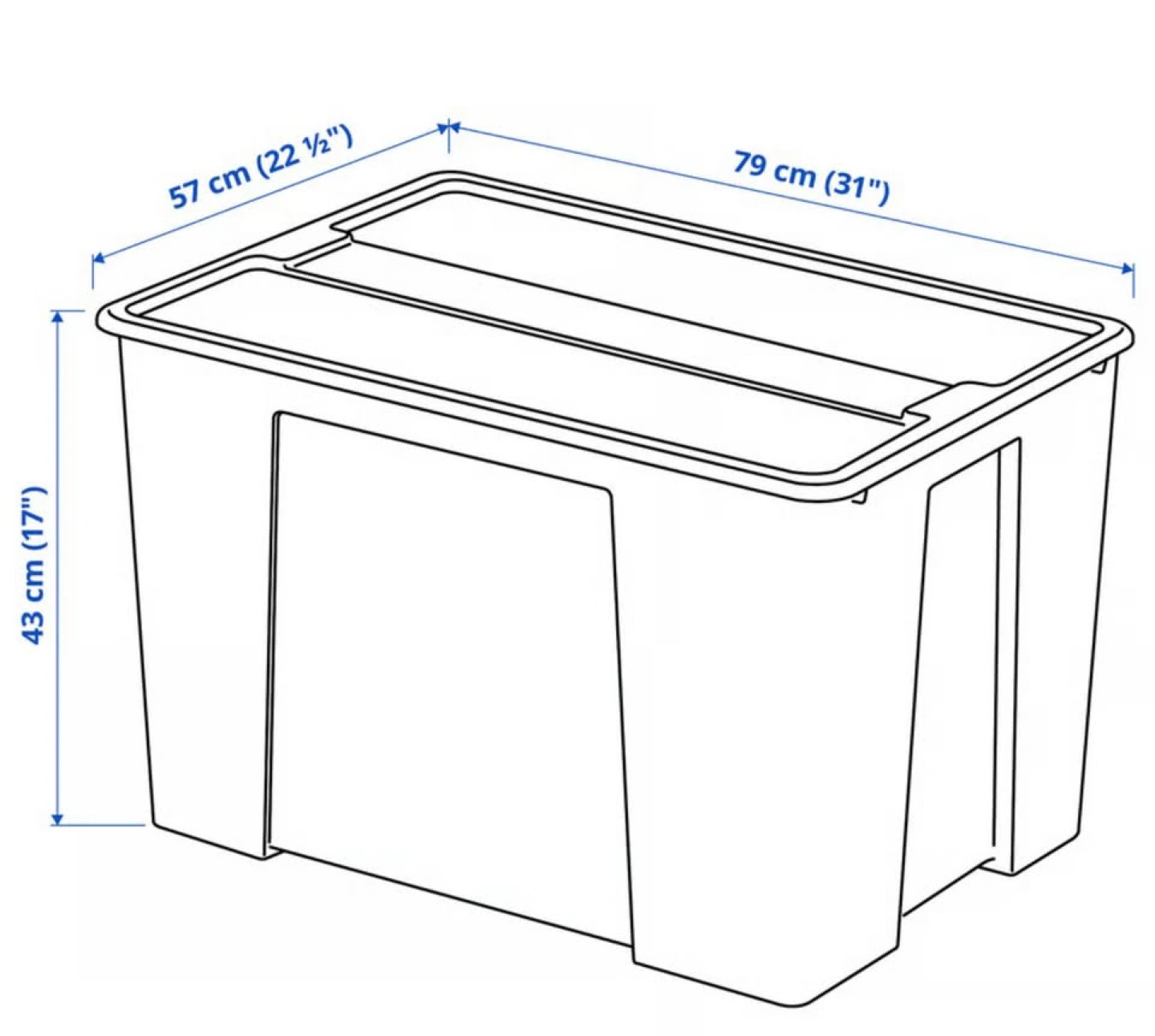 Brand New IKEA SAMLA Storage Boxes with Lids — 130L - photo 3
