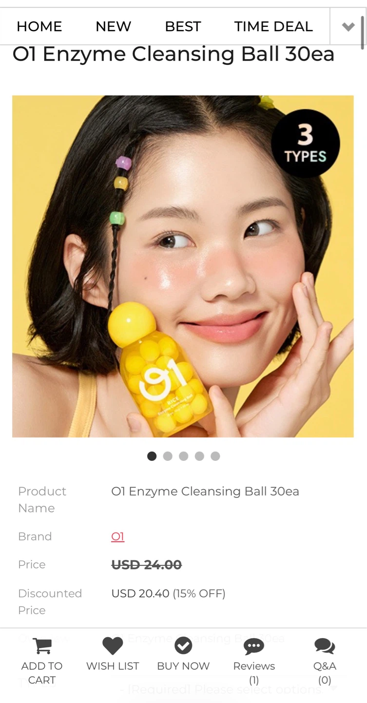 BRAND NEW - 01 Rice Enzyme Cleansing Ball (30 count) - photo 3