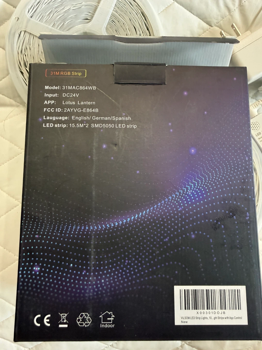 VILSOM 100FT RGB LED Strip Lights with Remote - photo 2