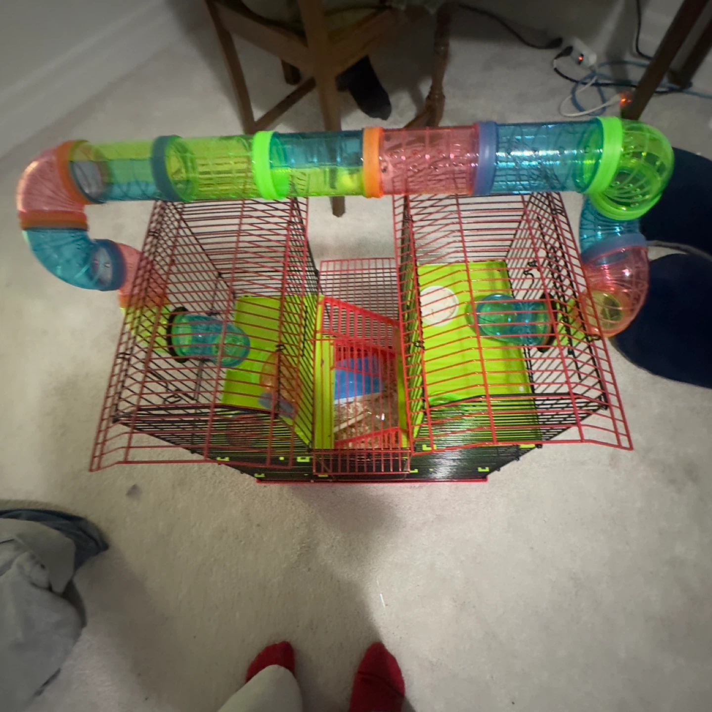 Multi-Level Hamster Cage with Tubes - photo 3