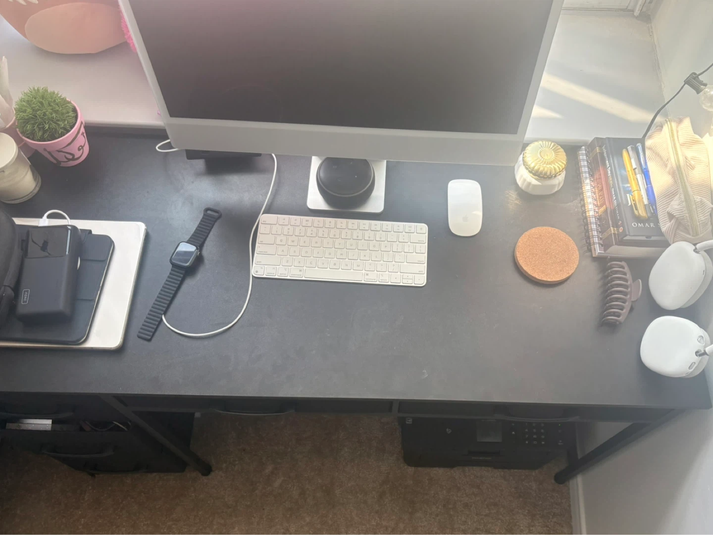 Study table: 3-Drawer Fabric
